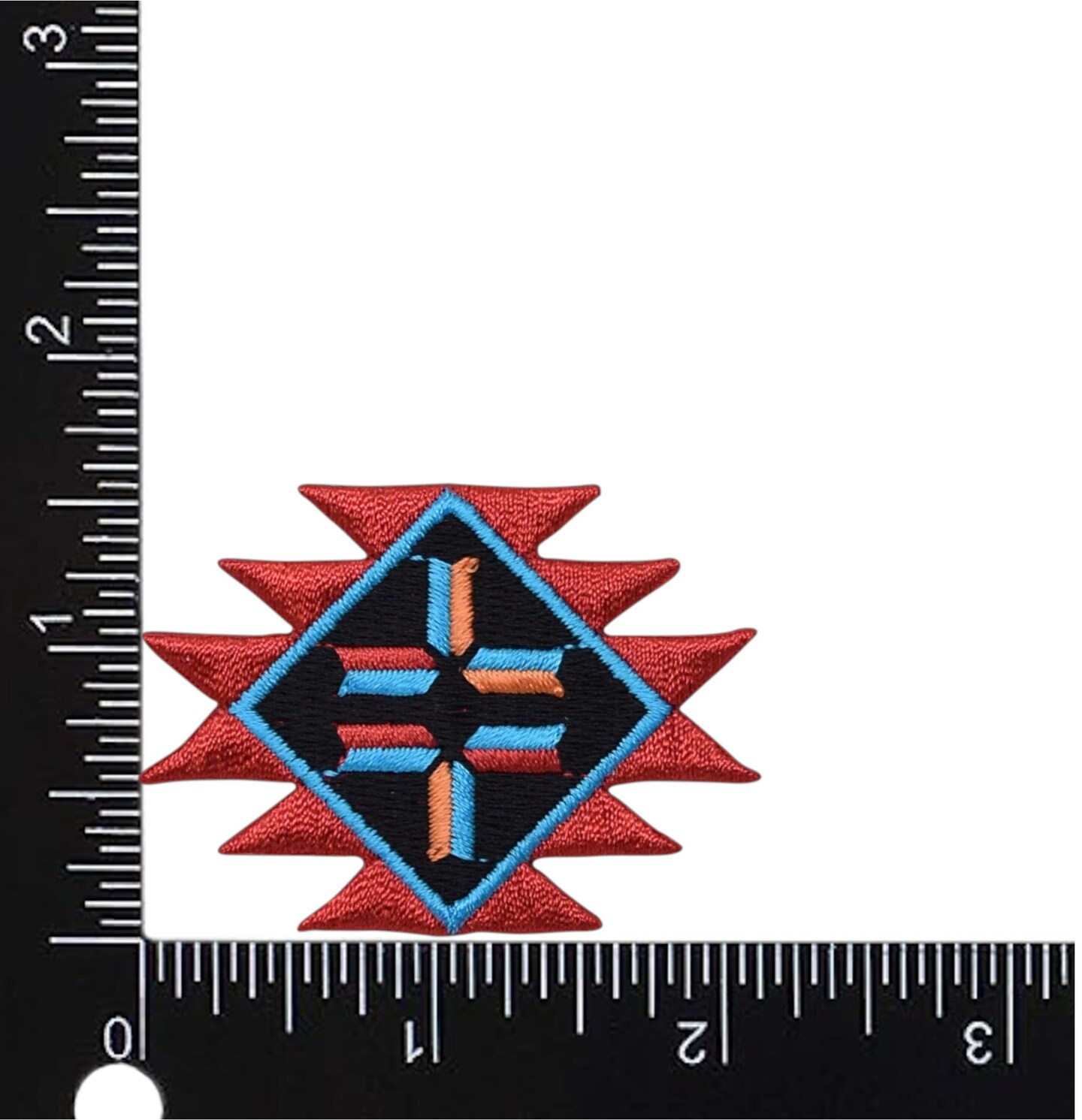 Southwest Indian Pattern, Embroidered, Iron on Patch