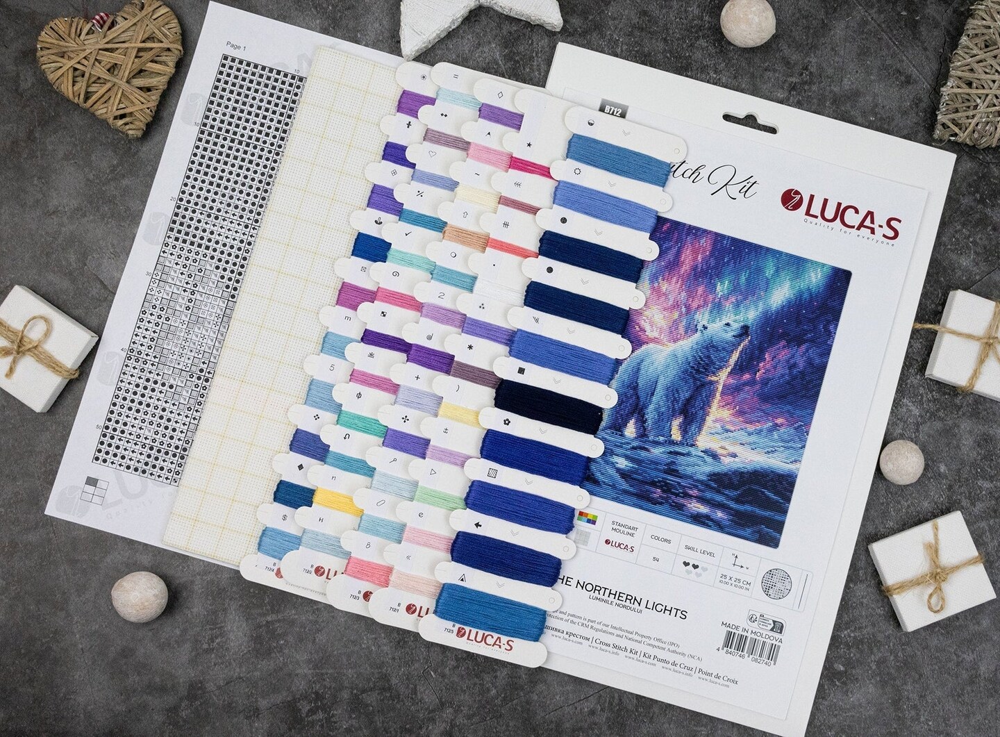 &#xA0;The Northern Lights B712L Counted Cross-Stitch Kit