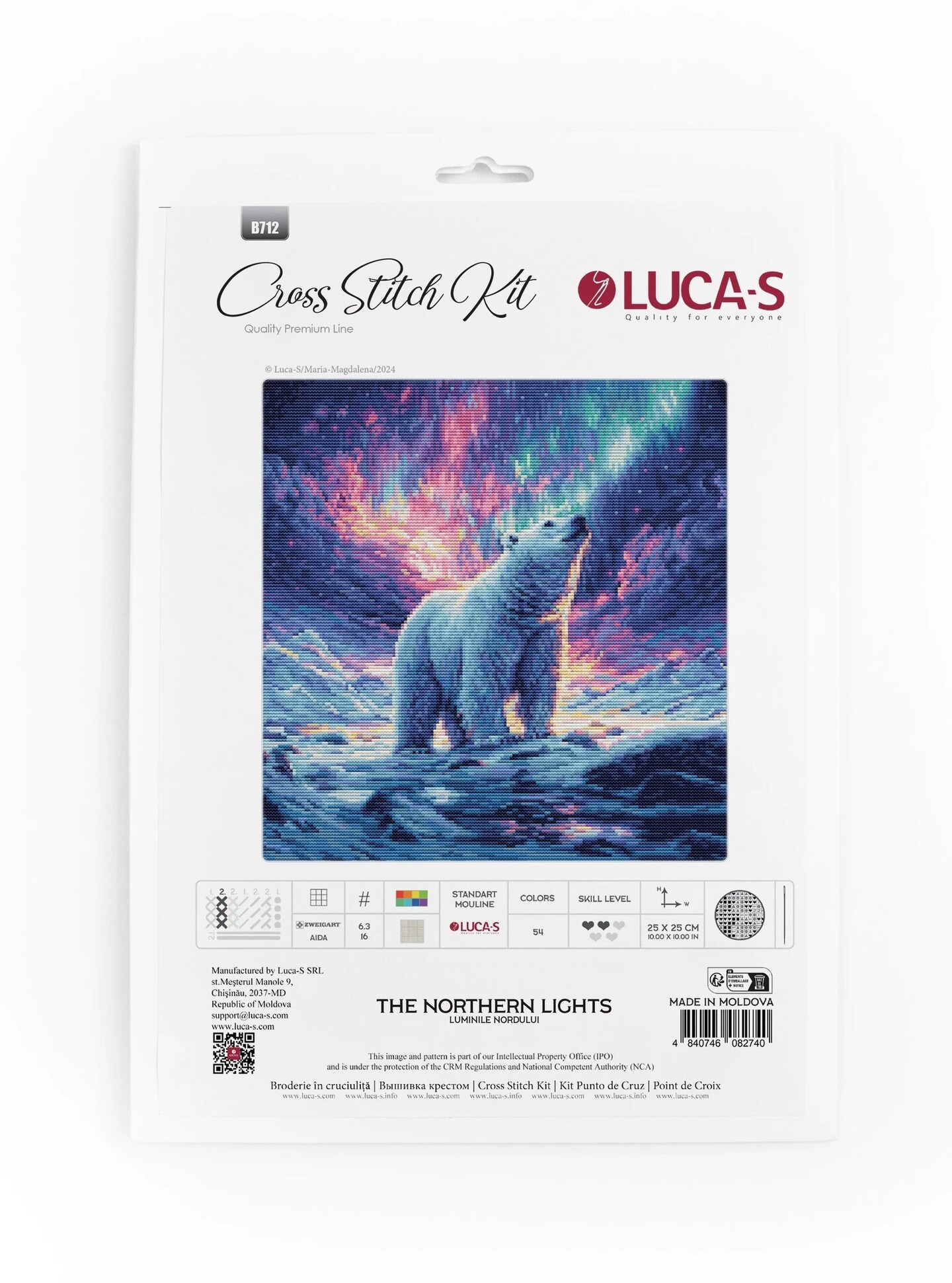 &#xA0;The Northern Lights B712L Counted Cross-Stitch Kit