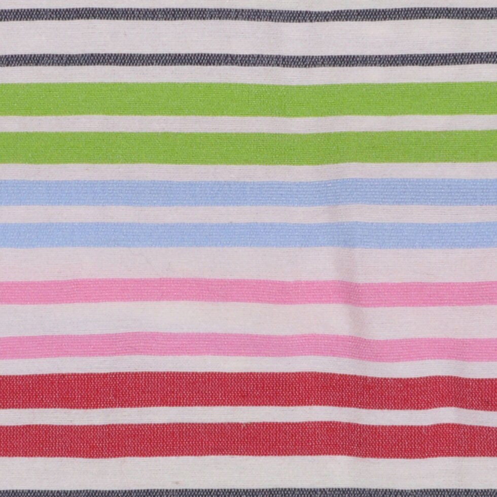 1 Yard Multicolored Striped Cotton Stretch Seersucker