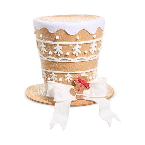11&#x22; Gingerbread Top Hat