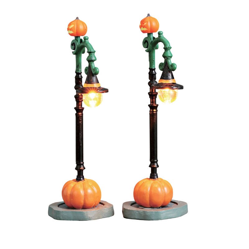 LEMAX Witch Pumpkin Patch, Set Of 2 #74217