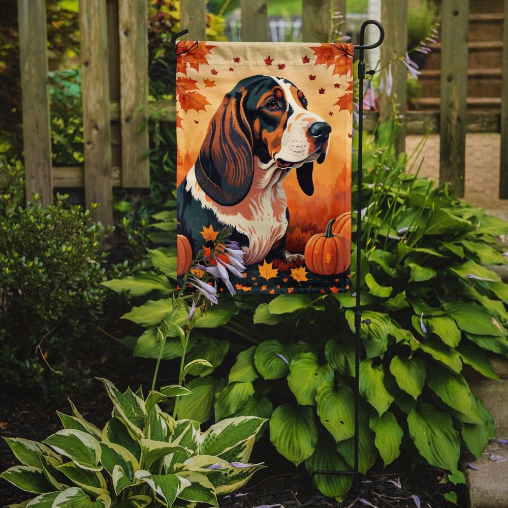 Edge Collections - 11.25" x 15.5" - Multicolor - Garden Flag Basset Hound Decorative Garden Flag - 1 Piece