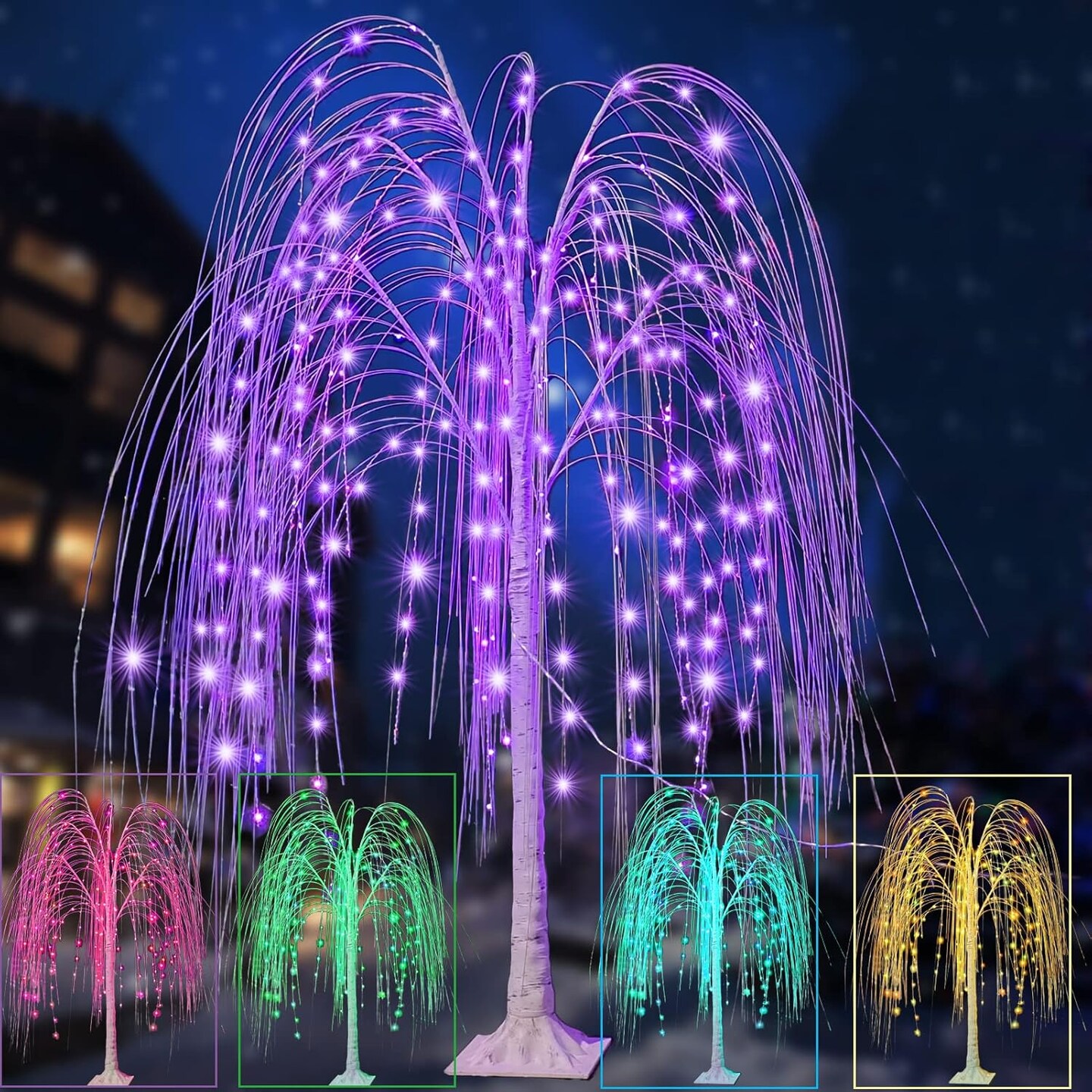 5FT Lighted Willow Tree Color Changing with Remote(Color Changing)