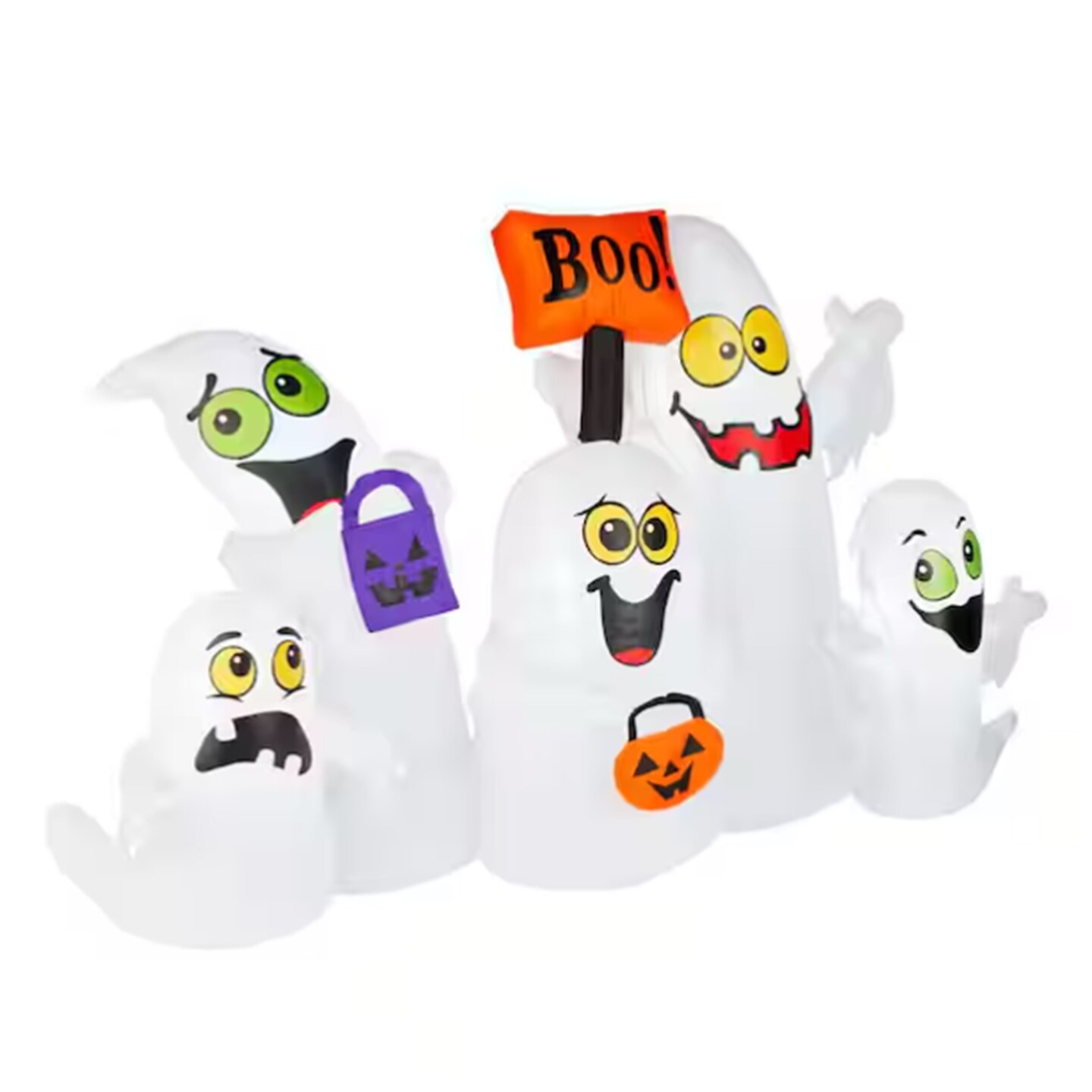 LED Airblown Ghost Scene Halloween Decoration Indoor Outdoor Inflatable 6.5 Feet