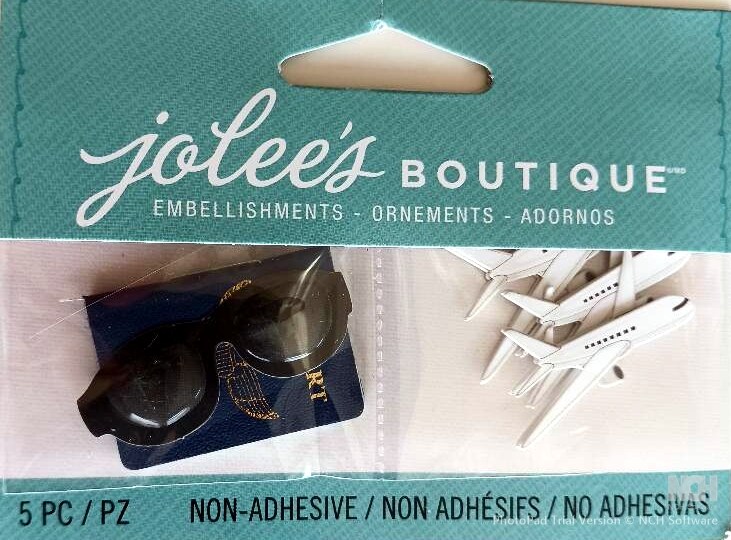 Jolee's Boutique Passport Sunglasses And Planes Dimensional Embellishments