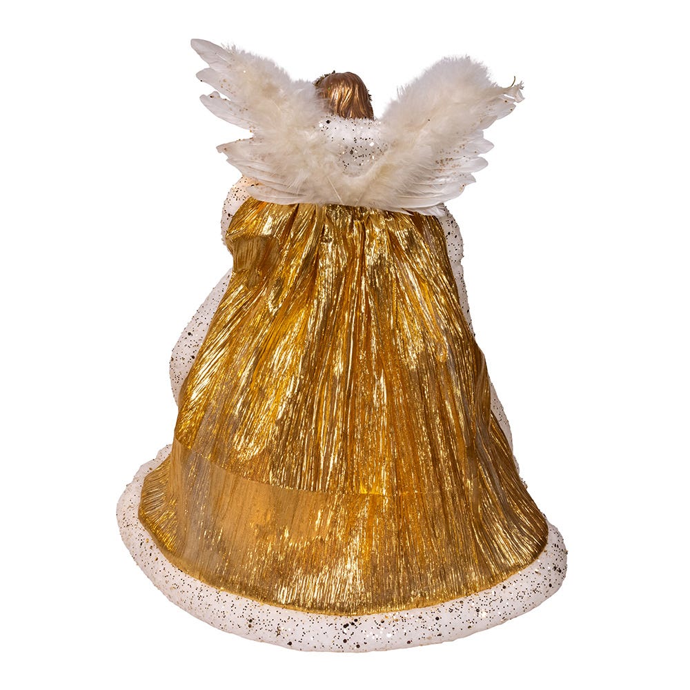 Kurt Adler 16-Inch UL 10-Light Celestial Angel Tree Topper