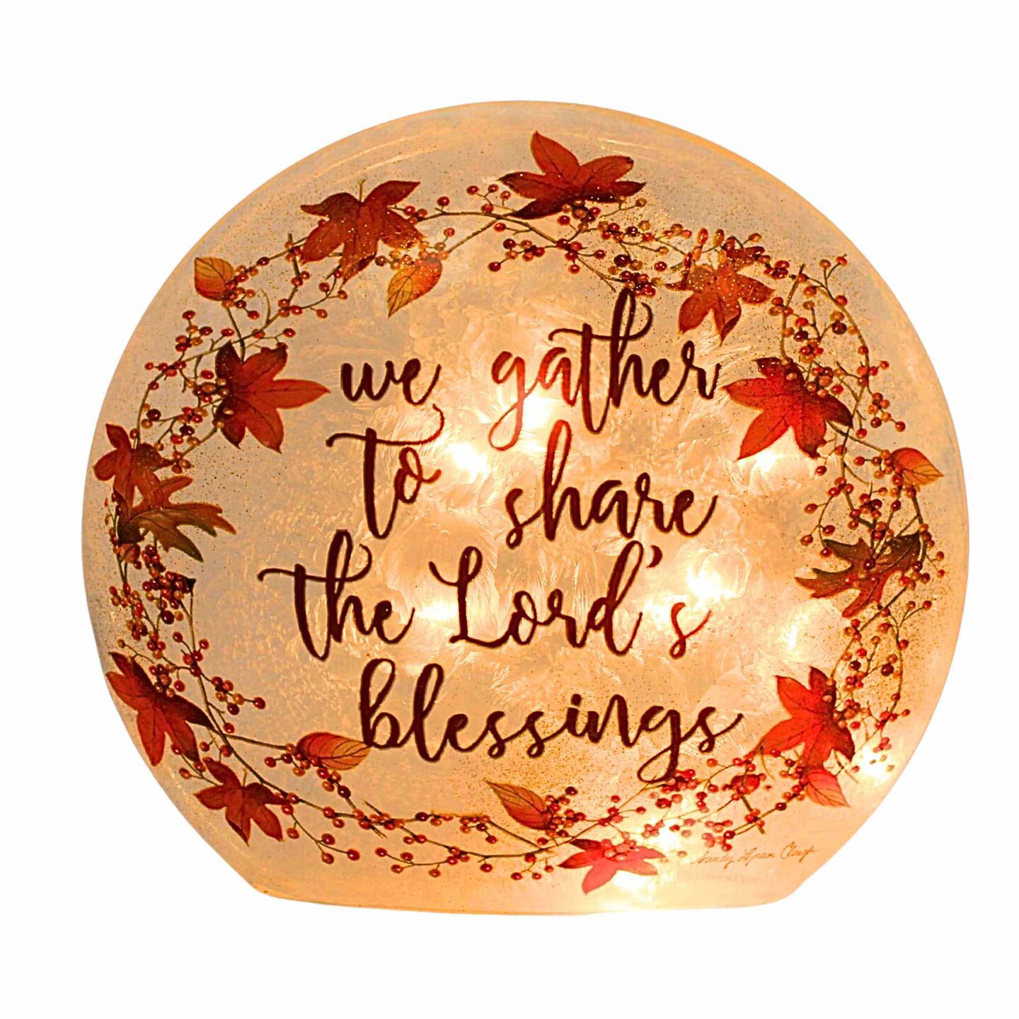 Stony Creek 9.0 Inch Fall Frosted Glass Orb Halloween Lighted Glass ...