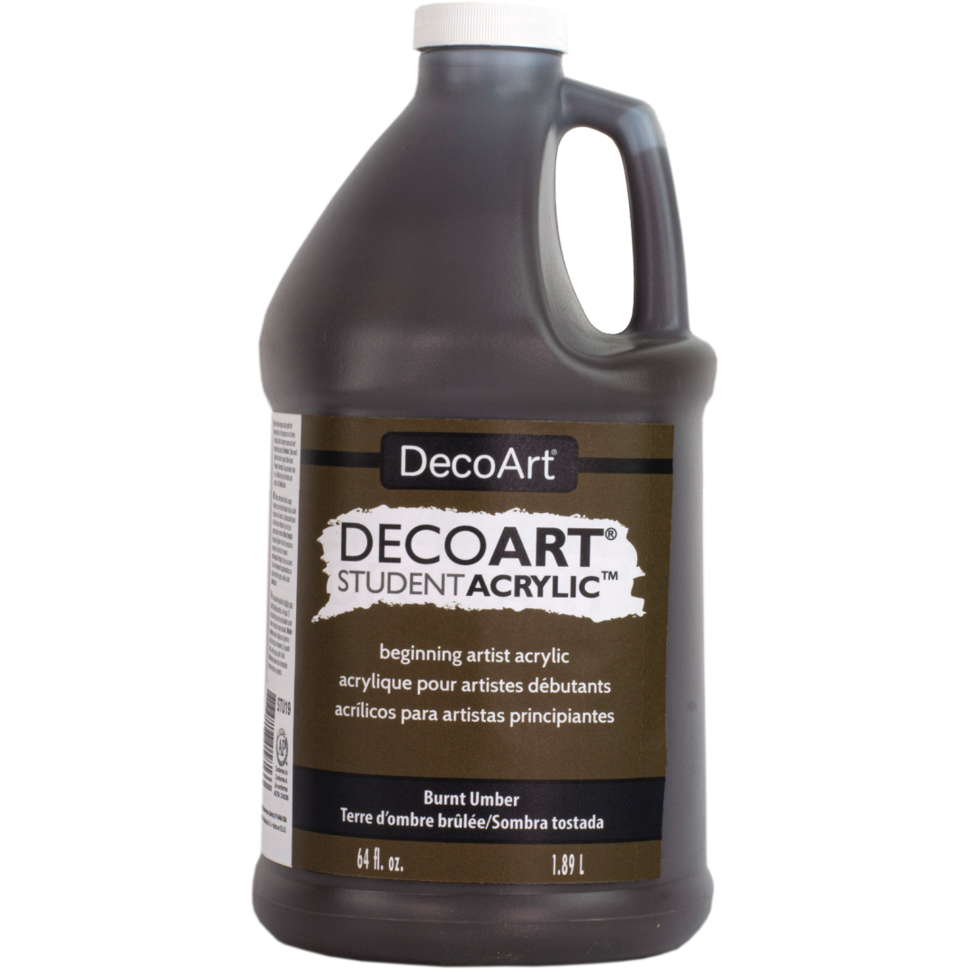 DecoArt Student Acrylics, Color: Burnt Umber STU19, Size: 64 oz | Michaels