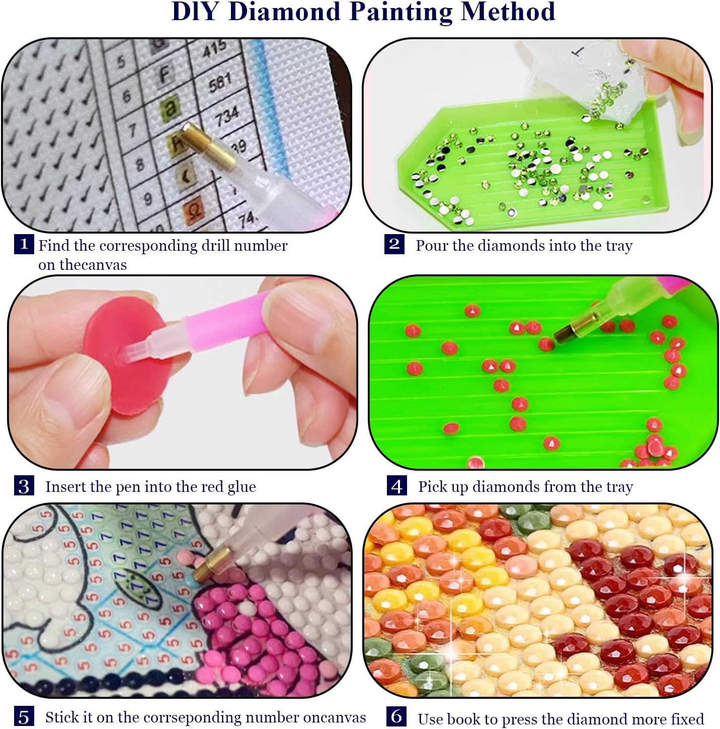 Diamond Painting Kits for Adults (DOW-DP-017) 3.14 x 0.53 x 11.81 inches