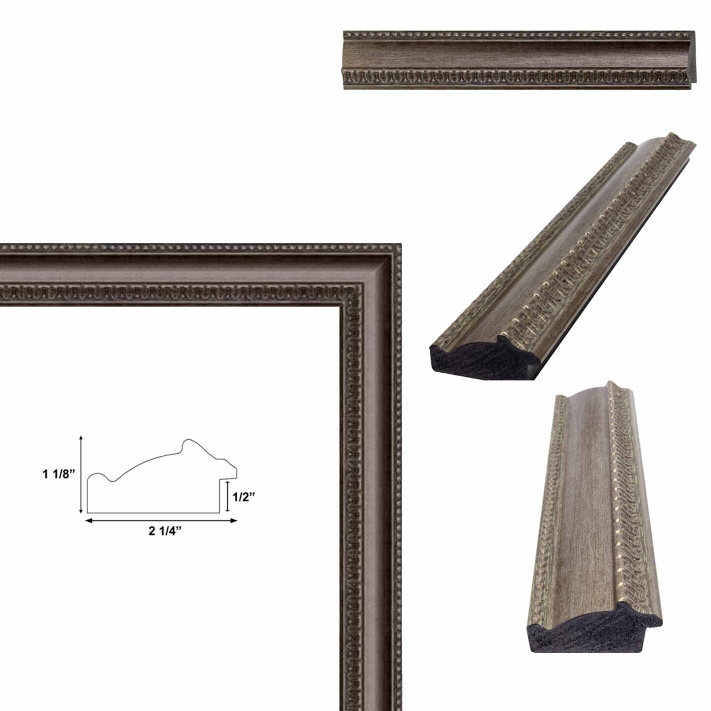 Wide Vintage Silver Traditional Picture Frame 20x24 frame