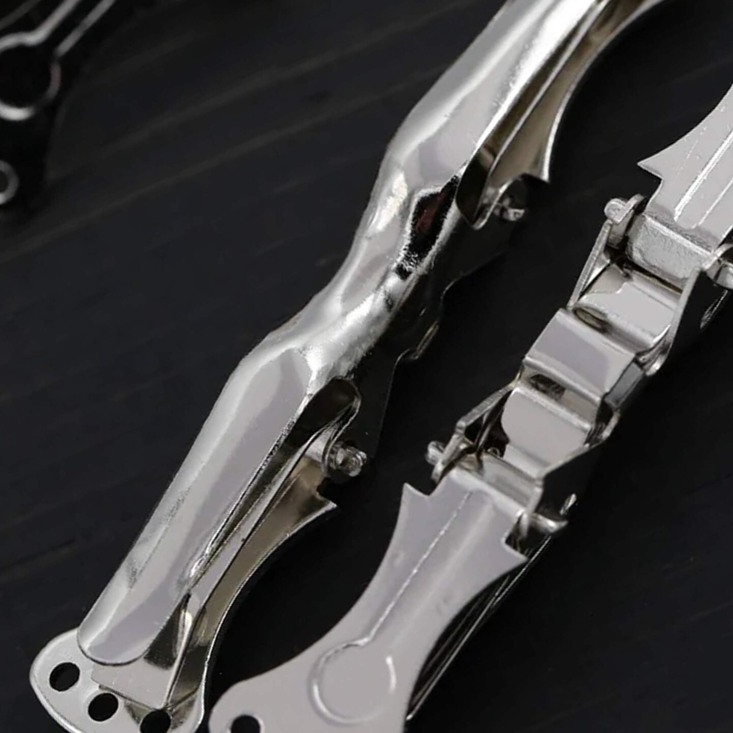 2 Pieces 2.75&#x22; Silver Bow Tie Clips for Pre Tied Bowties and DIY Accessories