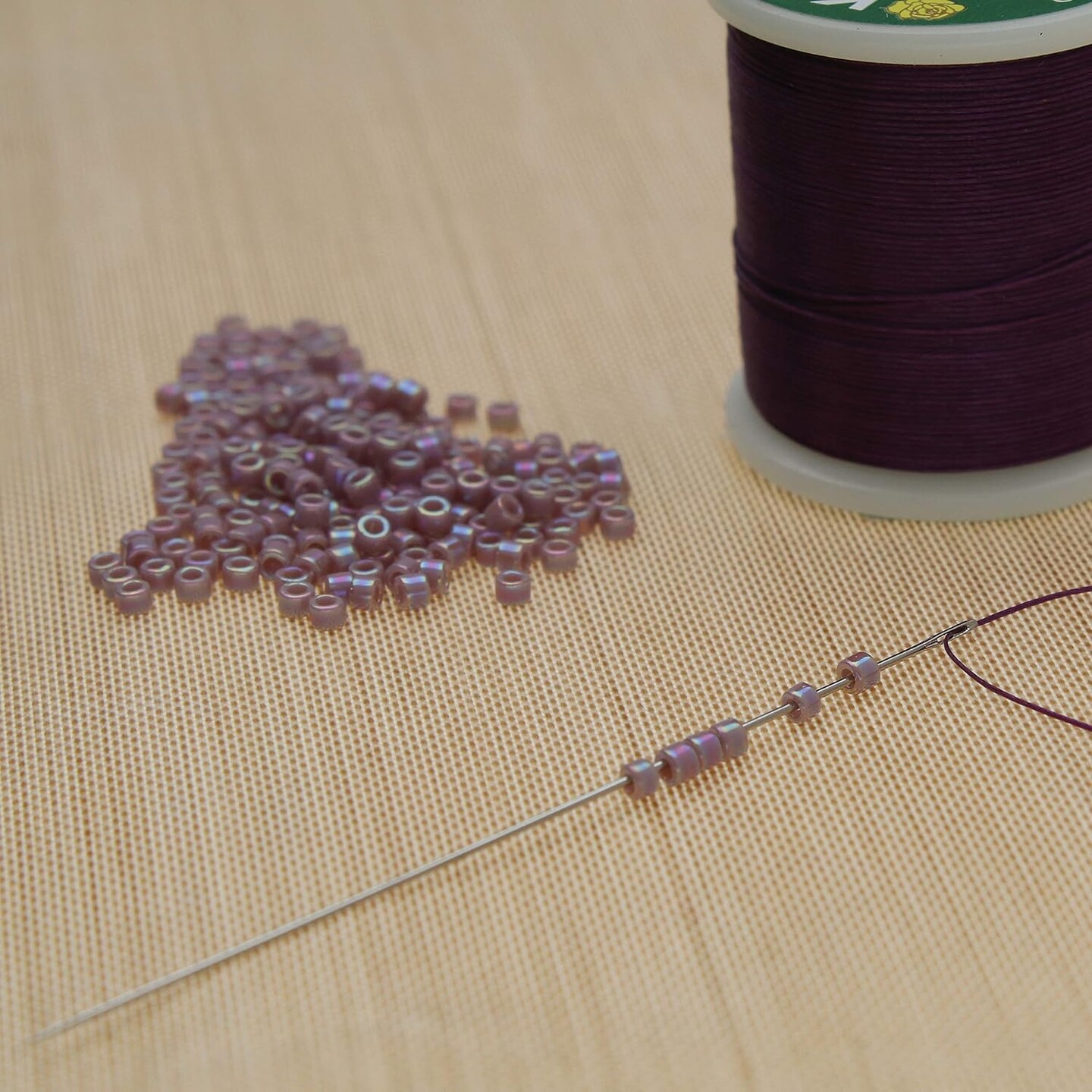 The Beadsmith English Beading Needles, Size 12, 4 Needles per Card, Made in England, Use for Loom Weaving Beadwork, Off-Loom Stitching and Jewelry Making with Seed Beads