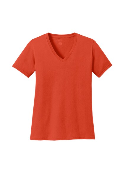 Port Company&#xAE; Women&#x2019;s Core Cotton V-Neck T-Shirt