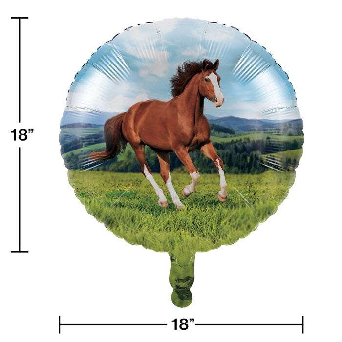 10 pc Bulk Horse and Pony Mylar Balloons