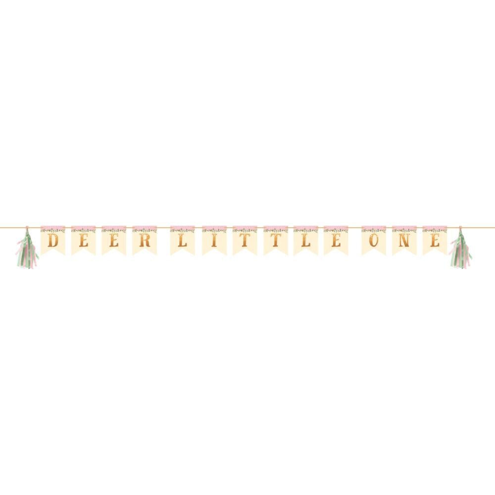 12 pc Bulk Deer Little One First Birthday Banners