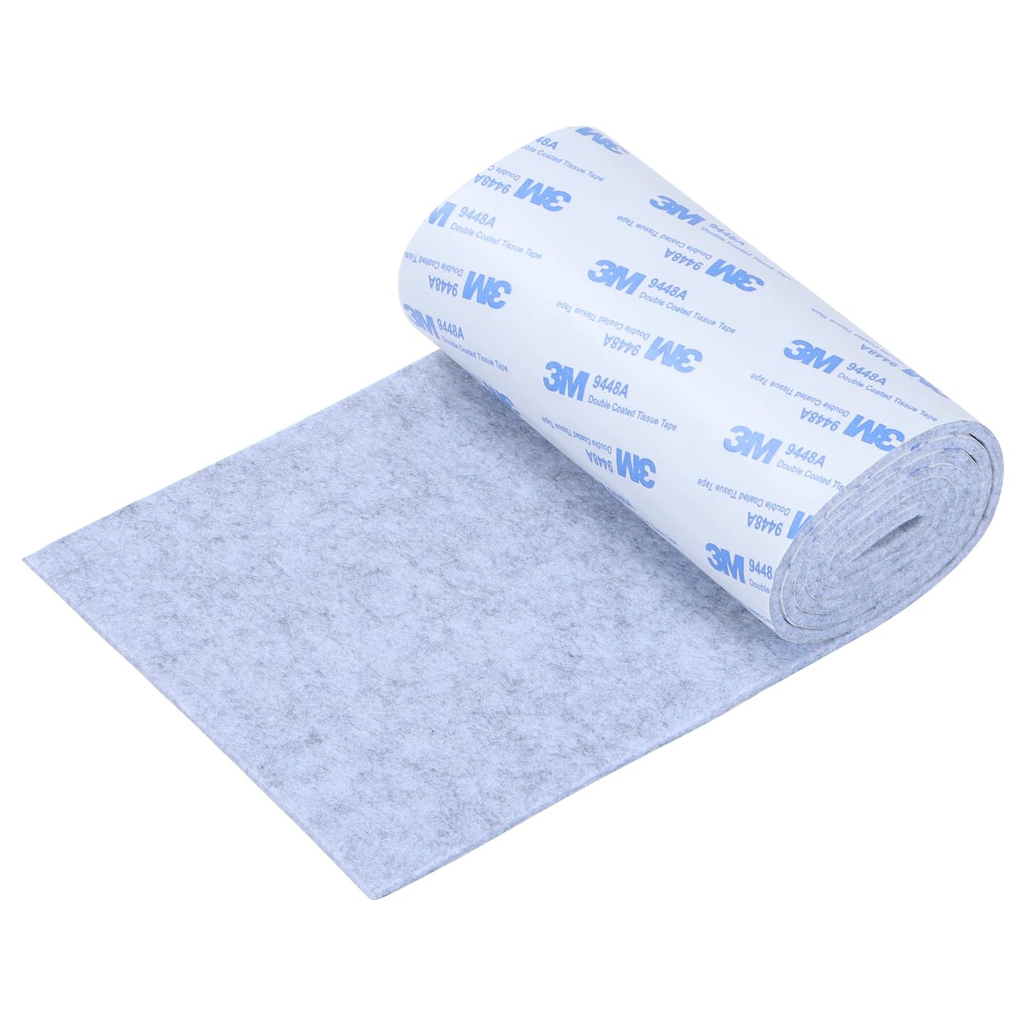 Felt Furniture Pads, Non Slip Self Adhesive Cuttable Felt Tape Gray Heavy Duty Felts Strip Roll for Protecting Hardwood Floors Chair Wall Protector (40 x 5 x 0.12 Inch)