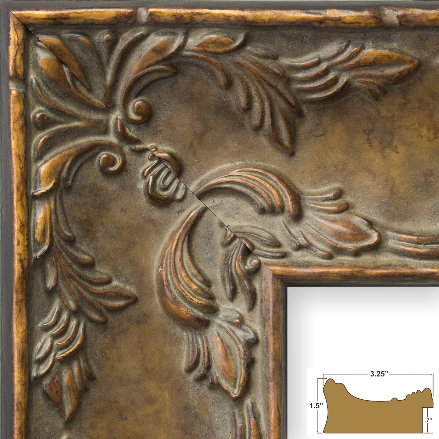 12x16 Renaissance 3.25 Wood Moulding, Wall Display Frame for Art, Posters, or Photos wallsthatspeak