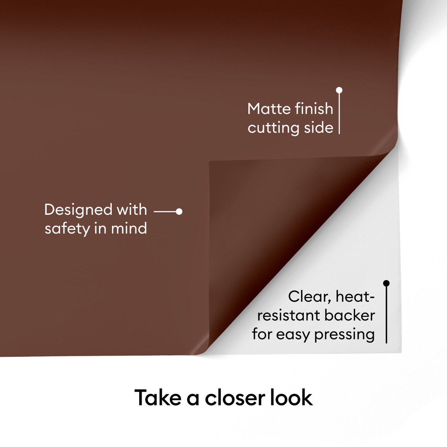 Cricut Value Iron-On Roll- Brown Heat Transfer Vinyl 12 in x 20 ft