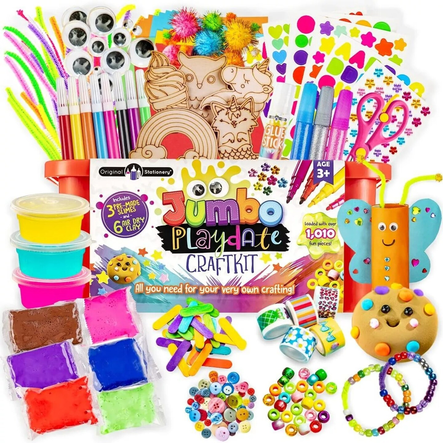 Jumbo Playdate Craft Kit, Over 1000 Fun Arts &#x26; Crafts Supplies