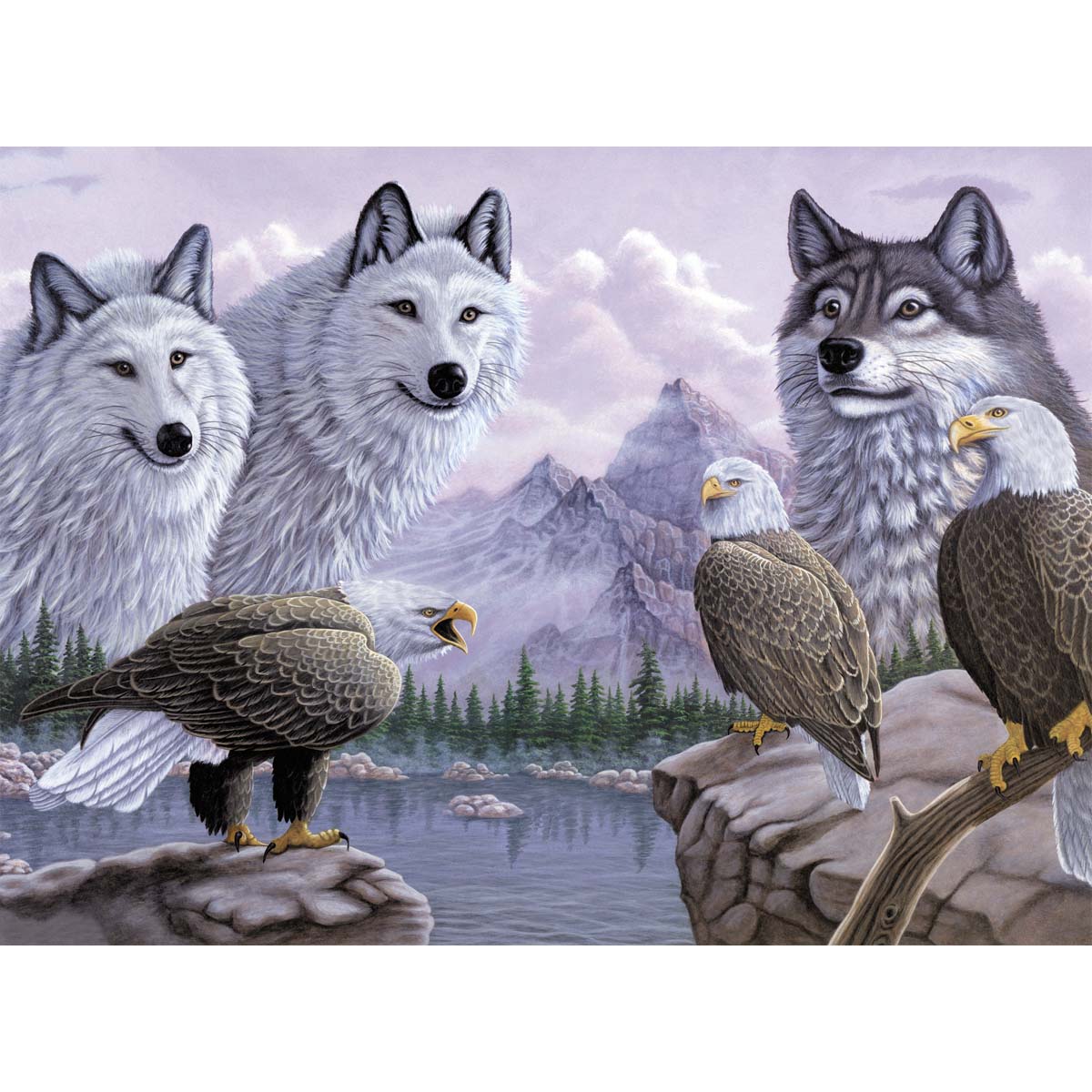 Royal Brush Wolves &#x26; Eagles Paint by Number Kit