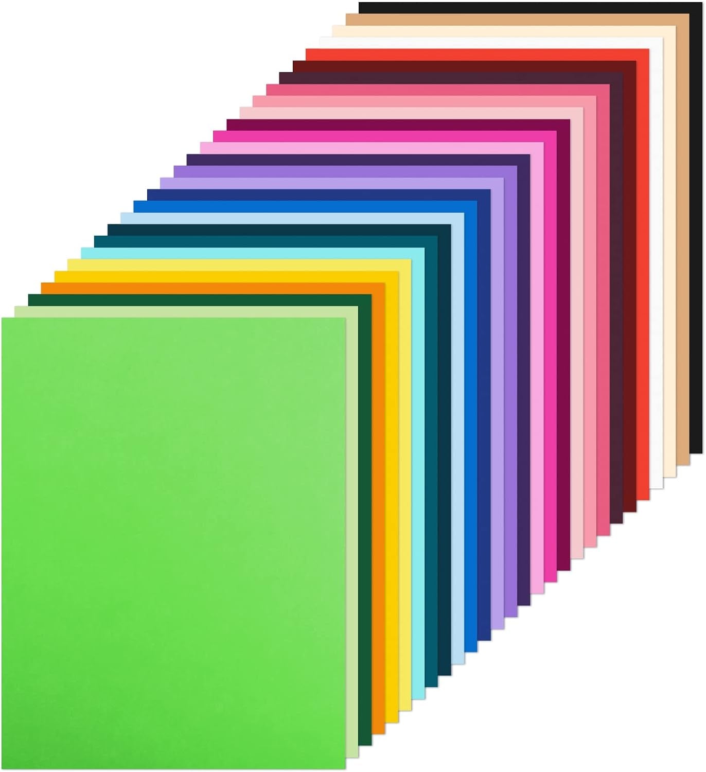 108 Sheets Bright Hard Construction Paper Colorful Cardstock,8.27X11.6 Inch Colored Card Stock Pastel for DIY Craft,Scrapbook Paper Back to School Supplies (120GSM &#x26; 250GSM MIXED)