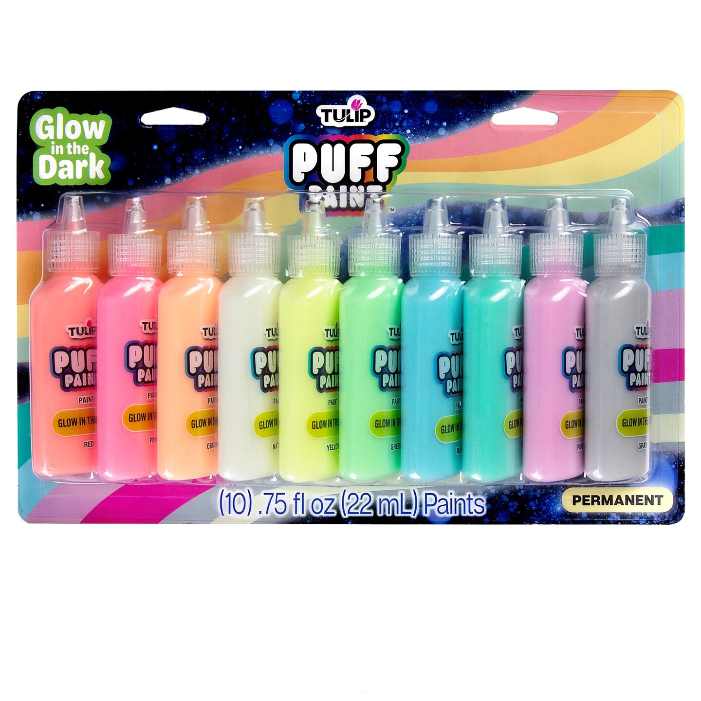 Tulip Puff Paint Glow 10 Pack