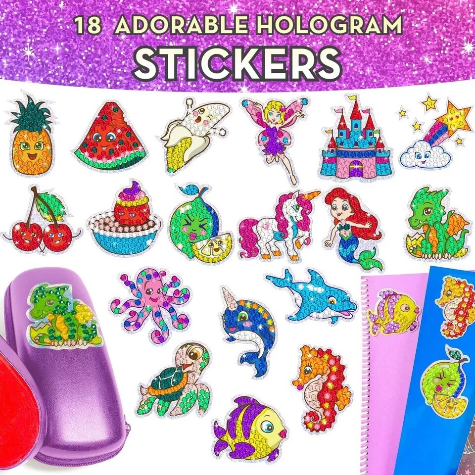 Bryte Gem Art Diamond Painting Kits for Kids - Unicorn and Mermaid Craft Kit