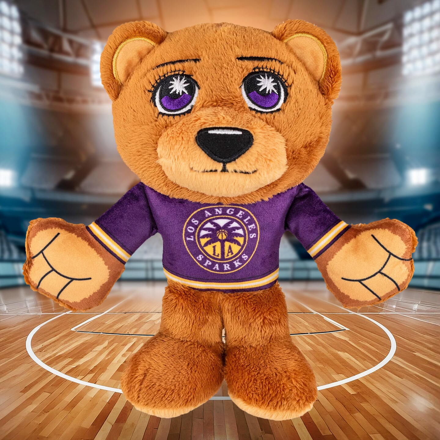 Bleacher Creatures Los Angeles Sparks 8&#x22; Kuricha Plush Bear