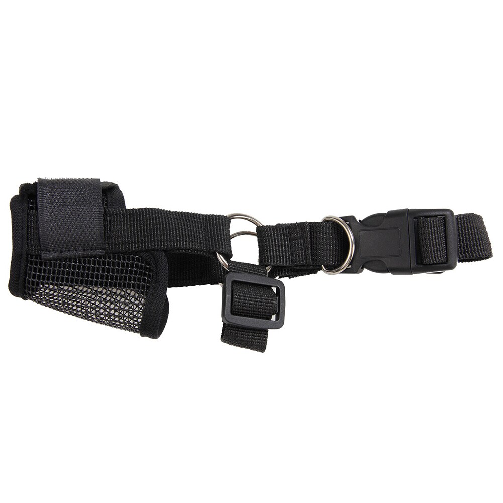 Pet Muzzle Anti-Biting Wear Resistant Polyester Drinkable Cozy Dog Muzzle Anti-Barking Mouth Cover For Home