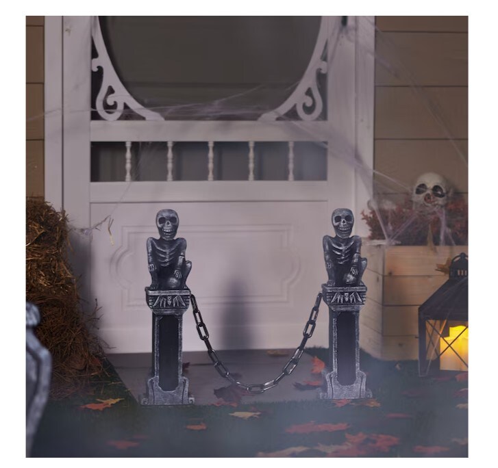 Halloween 20&#x22; Skeleton Fence Decoration
