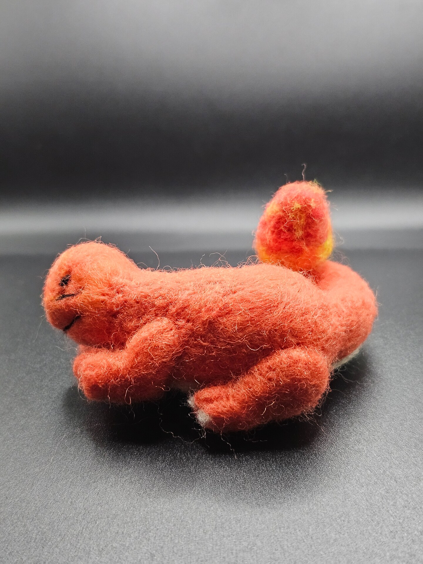 Needle Felted Sleeping Charmander product 3