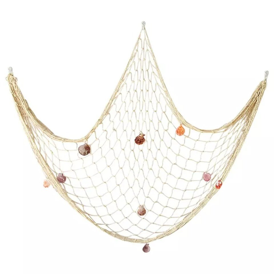 Fish Net Wall Decoration Thick thread Rope Shell Net Party Hanging Home Decor