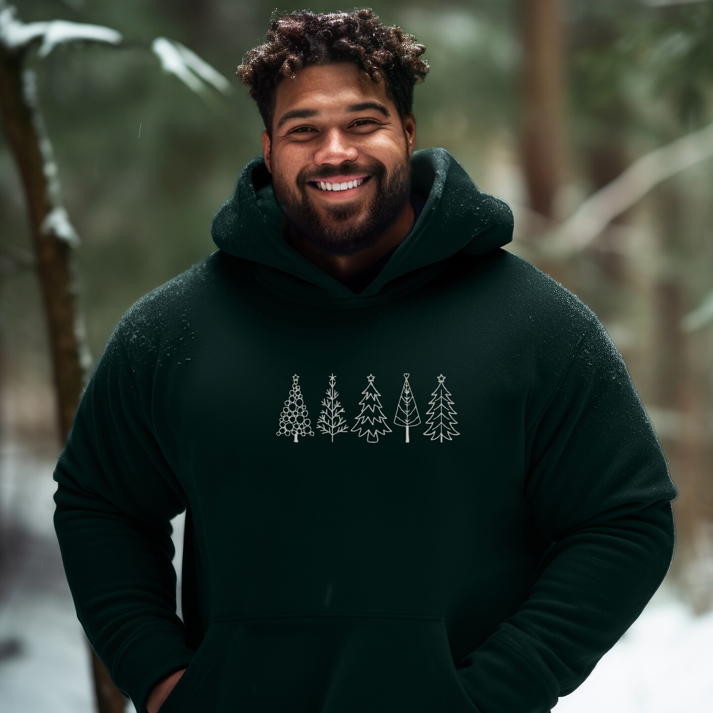 Embroidered Sweatshirt Christmas Tree Sweater Comfy Gift Women s and Men s Pullover Present Unisex Hoodie Embroidered Custom Crewneck MakerPlace by Michaels