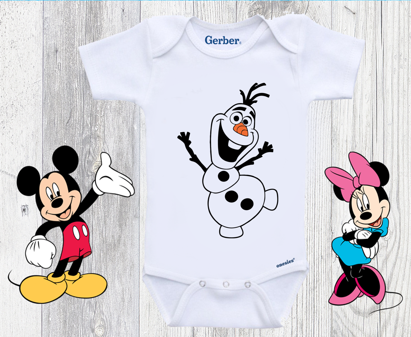 Baby Onesie® Disney Frozen Olaf Disney Olaf Bodysuit Disney