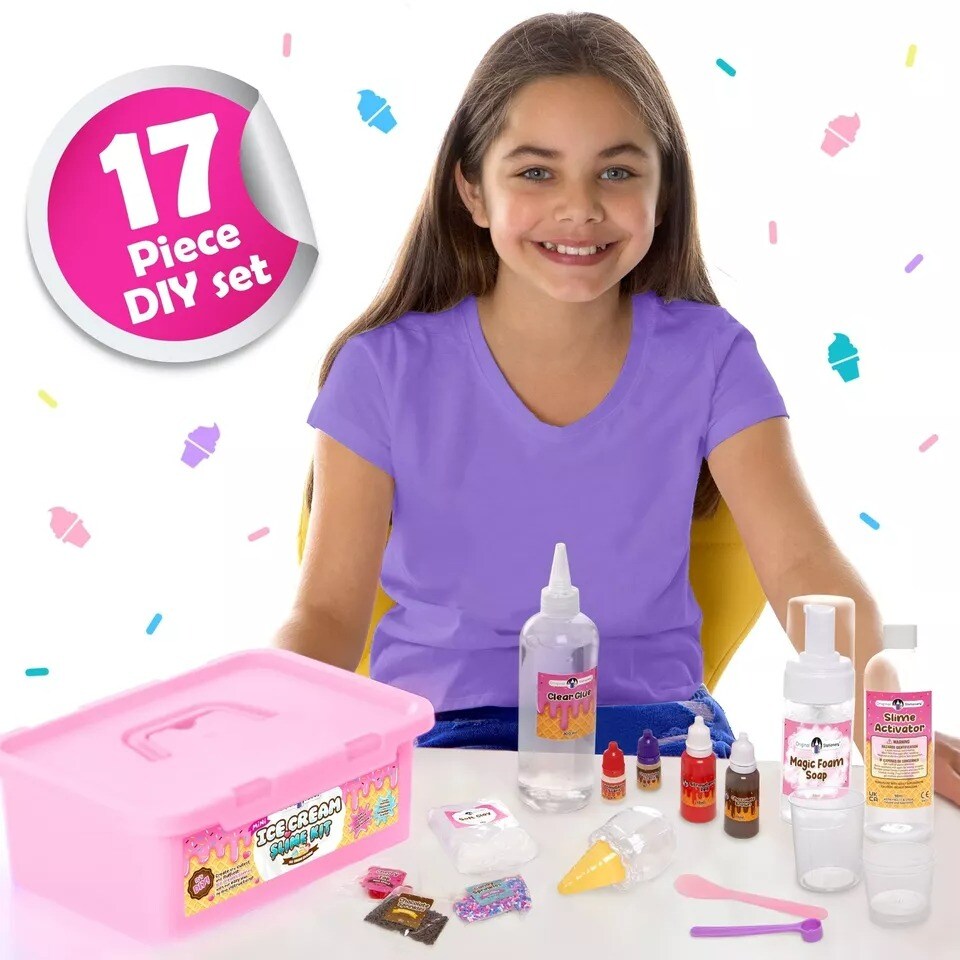Mini Ice Cream Slime Kit, Slime Kit to Make Ice Cream Slimes