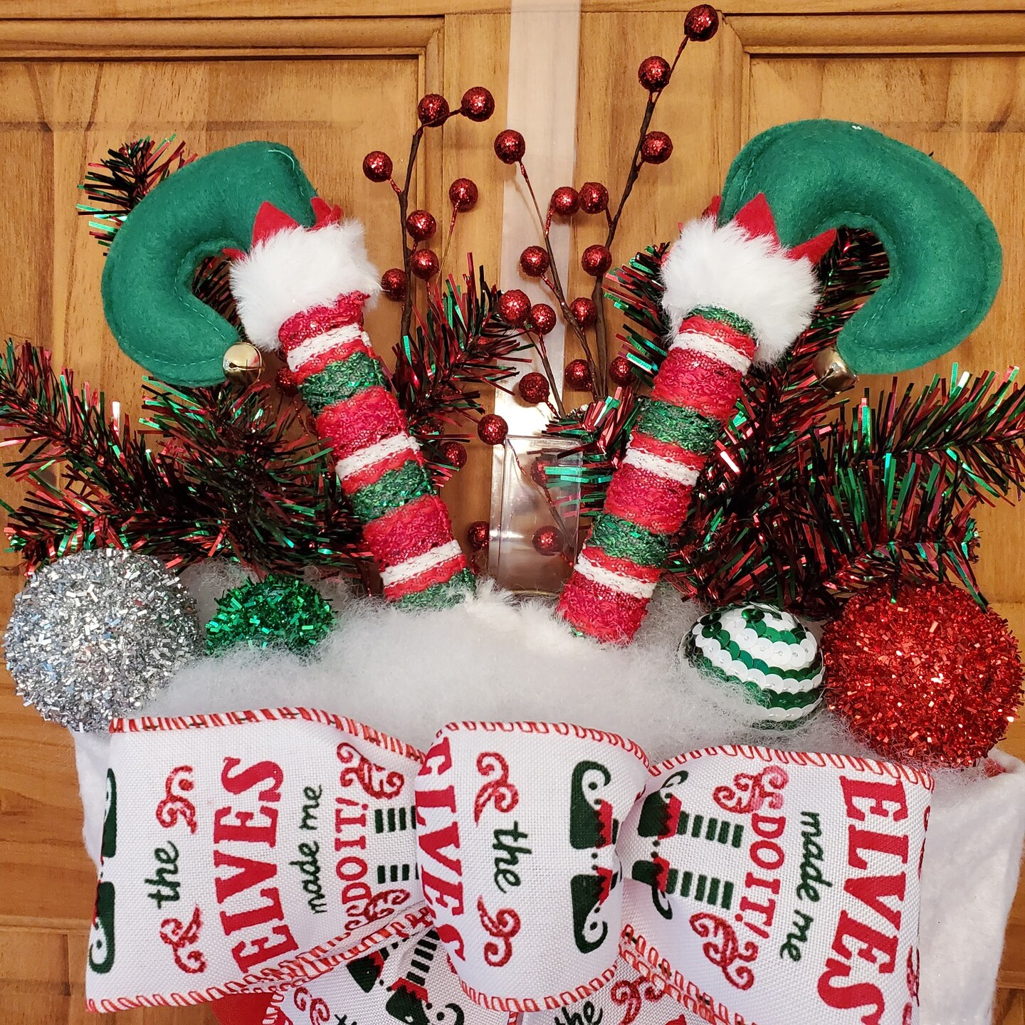 Elf Wreath Wreath Home Decor top Wall Hanging Door Hanger