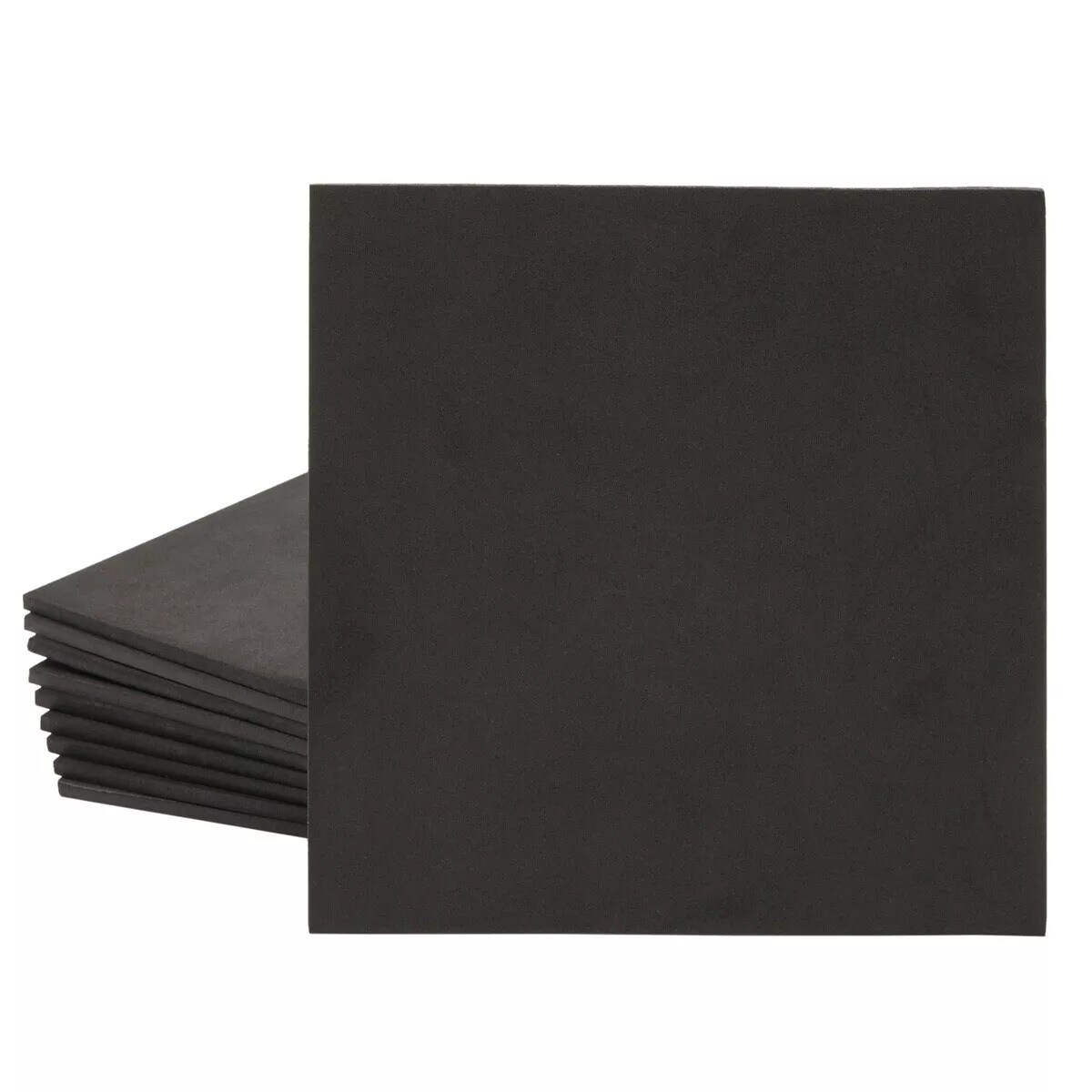 10x Black EVA Foam Sheet Roll for Crafts, Padding, Cosplay, 5mm Thick, 9.6x9.6"
