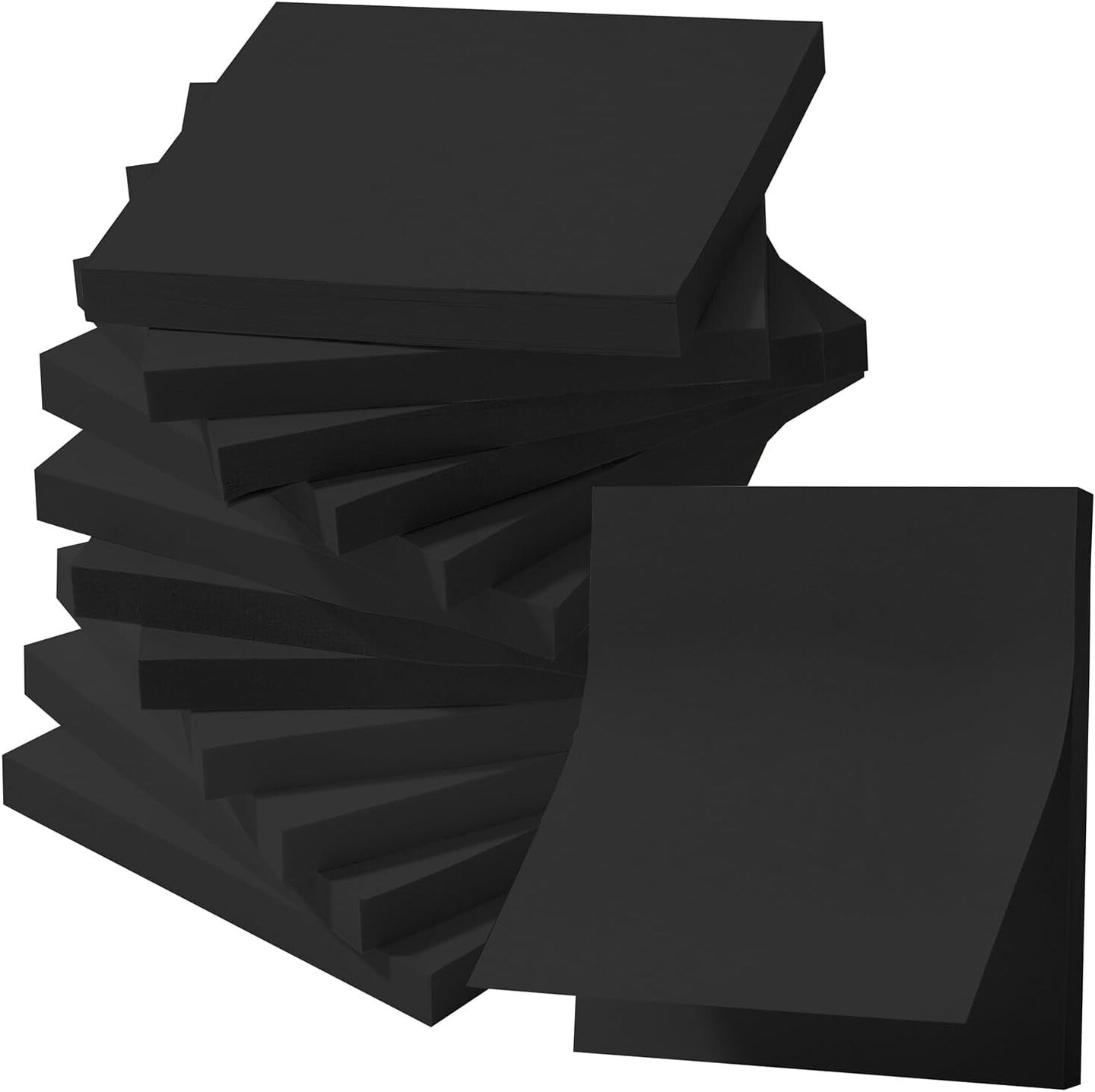 - Sticky Notes, 3&#x201D;X3&#x201D;, 12 Pads, Black Sticky Notes, Sticky Note, Self-Stick Note Pads, Sticky Pads Sticky Notes Aesthetic, Colorful Sticky Notes, Sticky Notes Bulk Sticky Notes