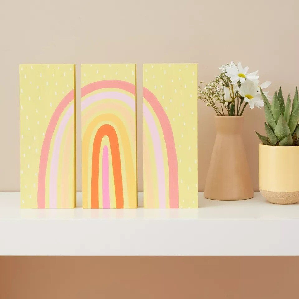 4 Pack Unfinished MDF Wood Rectangles for Crafts, Wooden Blocks DIY, 3 x 8 In