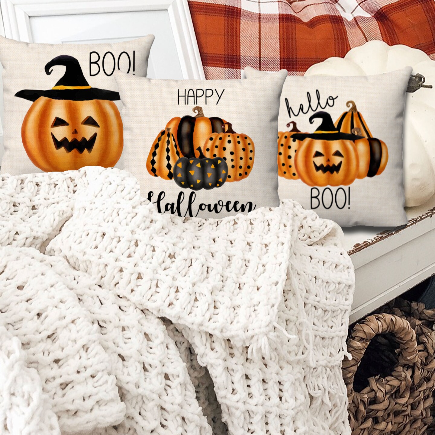 Halloween decorative pillows set of 2 hotsell