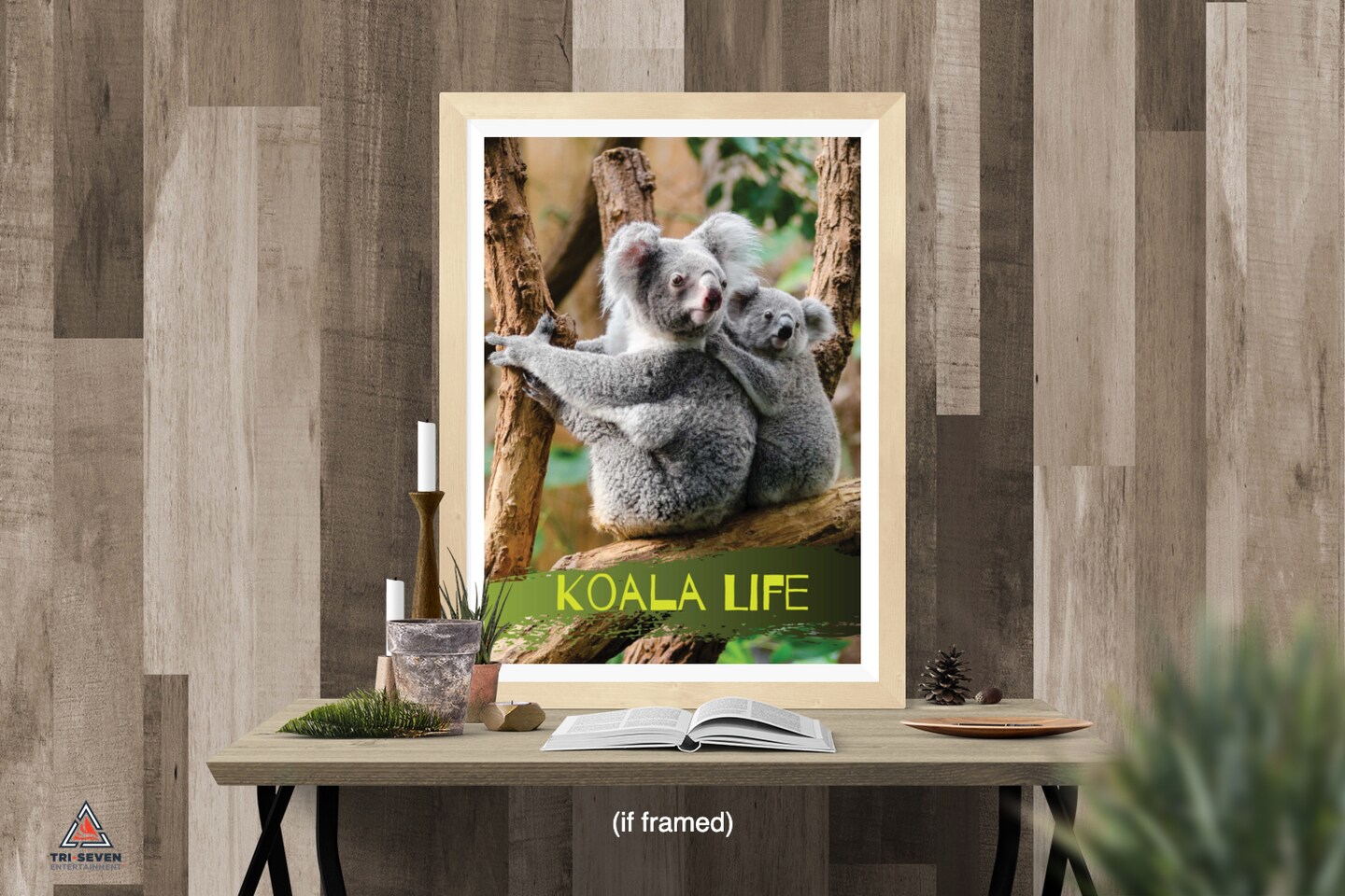 Koala Bear Poster Koala Life Wall Art Print, 18"x24", Unframed
