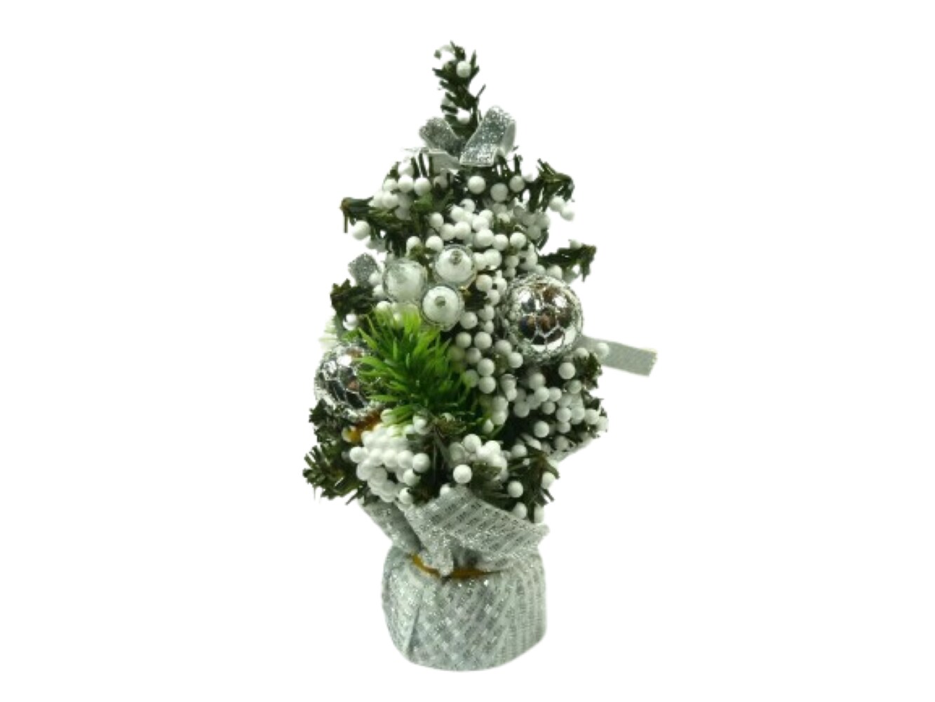 Kitcheniva 8&#x22; Mini Christmas Tree With Decorations Ornament For Table Top