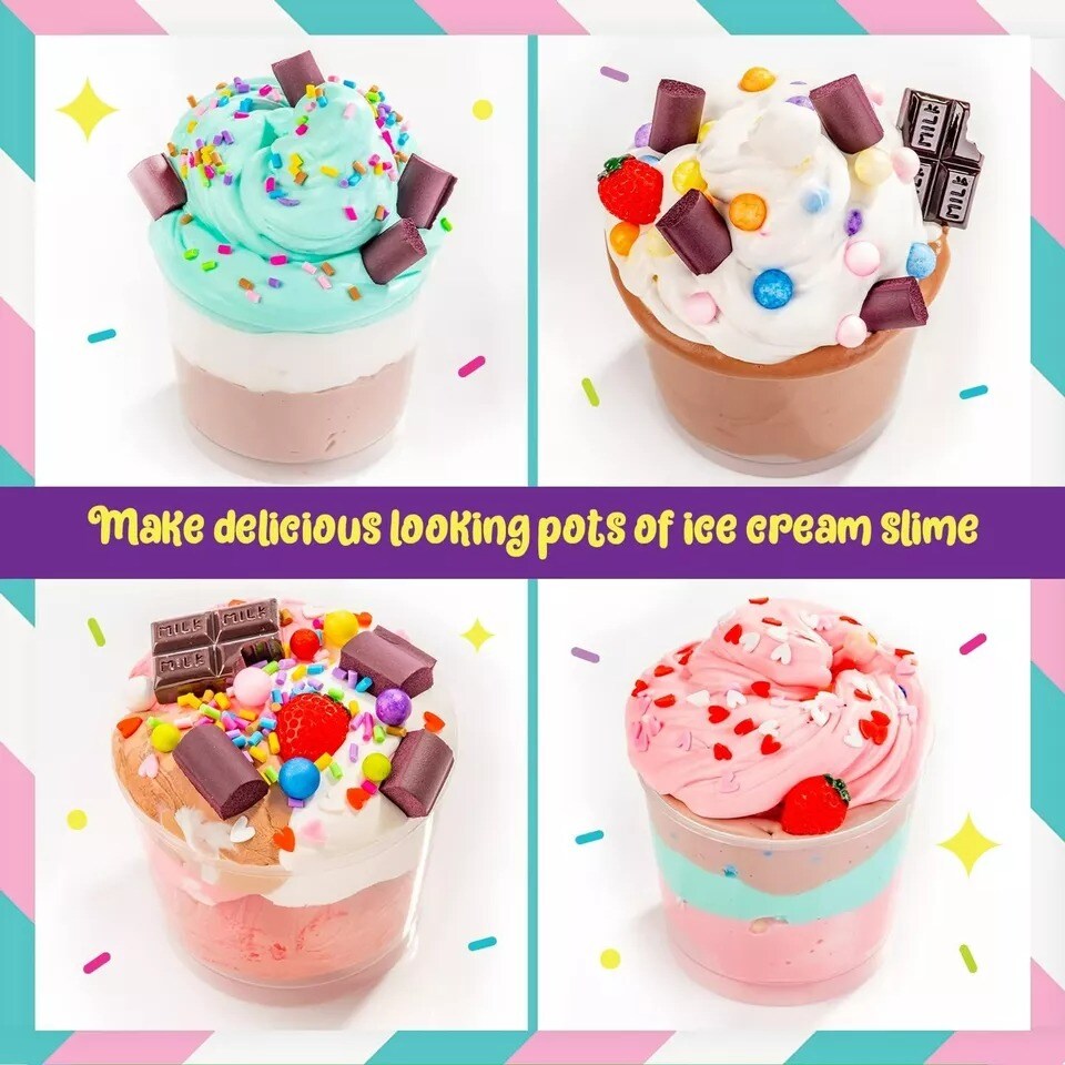 Ice Cream Slime Playshop, Ice Cream Slime Kit to Make Fun Slime Ice Cream Toys