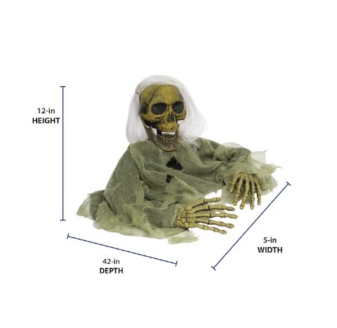 13-in Graveyard Skeleton Grave Breaker Halloween Decoration
