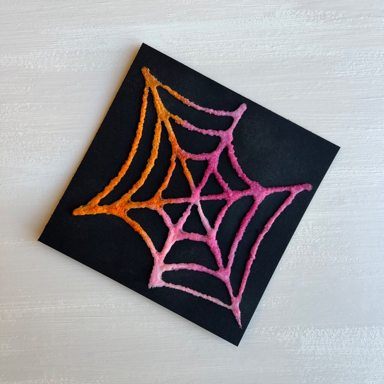 Kids Club: Spider Web Salt Painting