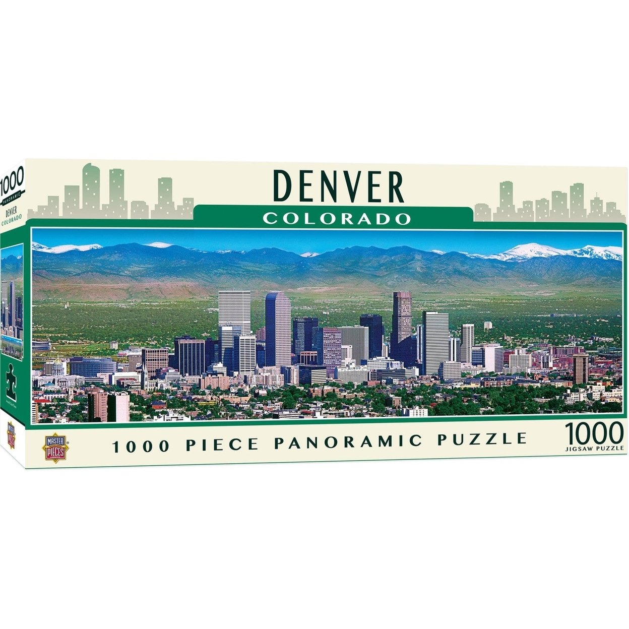 Denver Colorado 1000 Piece Jigsaw Puzzle American Vista Panoramic 27X20 Inch