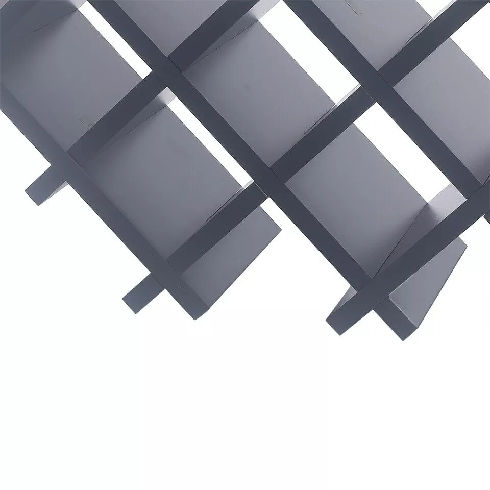 Wall-Mounted Wine Rack Bottle Glass Holder Bar Accessory Storage Shelf Rack