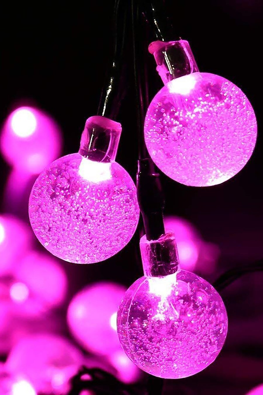 60 LED Solar Bubble String Lights