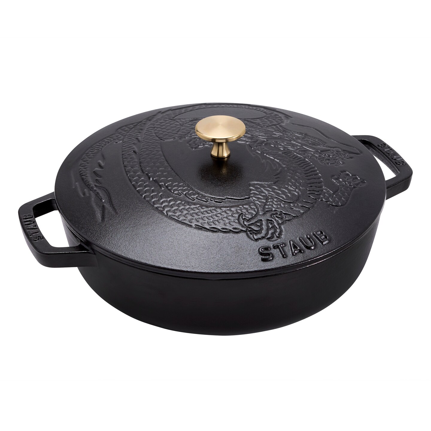 Staub Cast Iron 2.5-qt Braiser with Dragon Lid